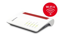 Bild von einer FRITZ!Box 7530 AX mit einem Badge: Wi-Fi 6
